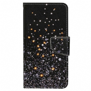 Flip Cover Xiaomi 12T / 12T Pro Med Snor Sort Strappy