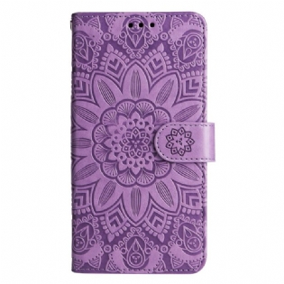 Flip Cover Xiaomi 12T / 12T Pro Solsikke Med Snor
