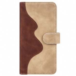 Læder Cover Xiaomi 12T / 12T Pro Stilfuld Tofarvet