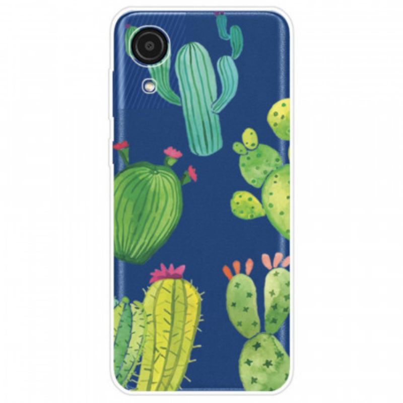 Cover Samsung Galaxy A03 Core Akvarel Kaktusser
