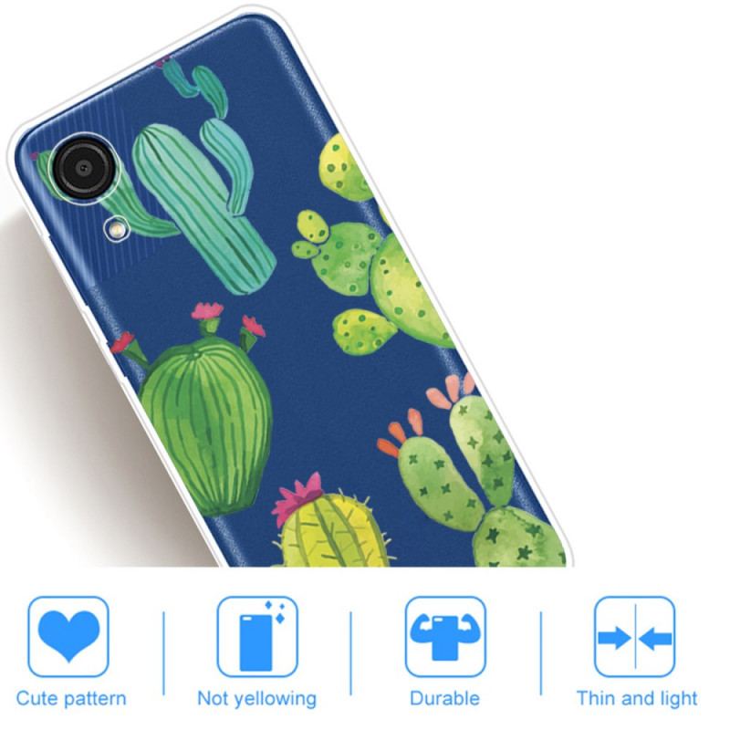 Cover Samsung Galaxy A03 Core Akvarel Kaktusser