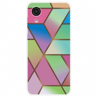Cover Samsung Galaxy A03 Core Geometrisk Marmor