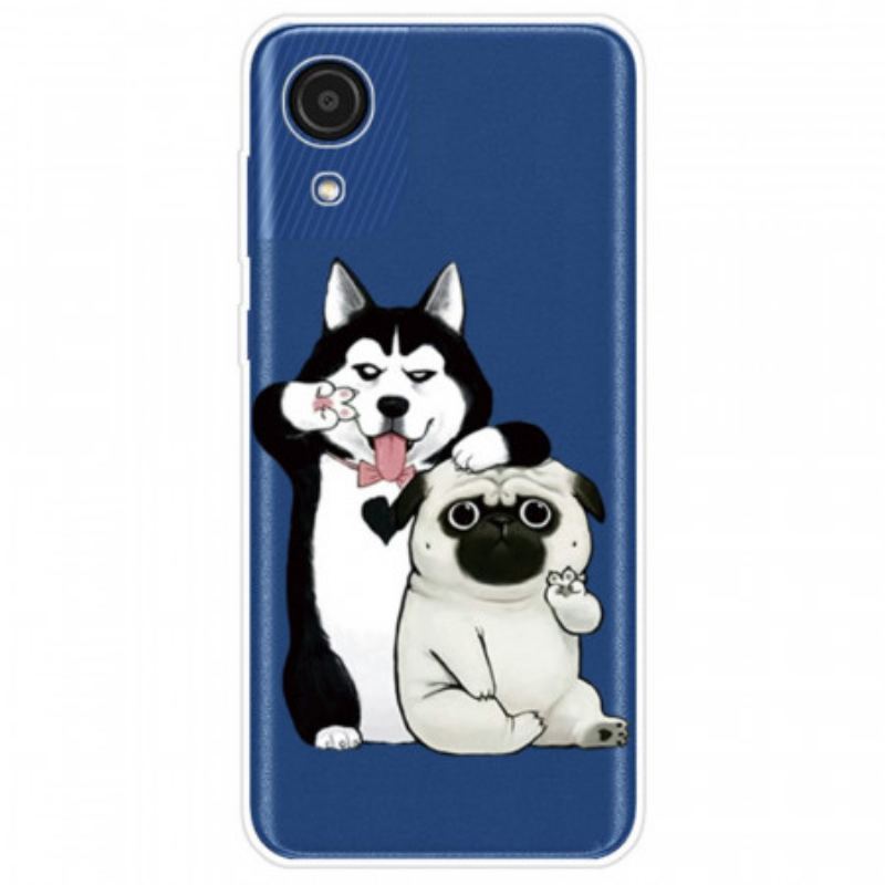 Cover Samsung Galaxy A03 Core Sjove Hunde