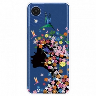 Cover Samsung Galaxy A03 Core Smukt Blomsterhoved