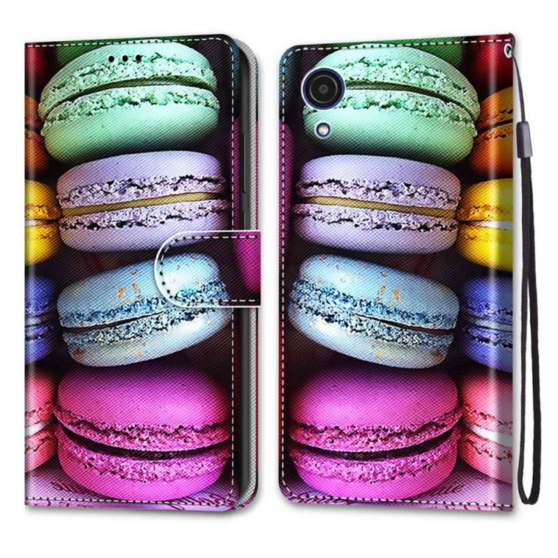 Flip Cover Samsung Galaxy A03 Core Macarons