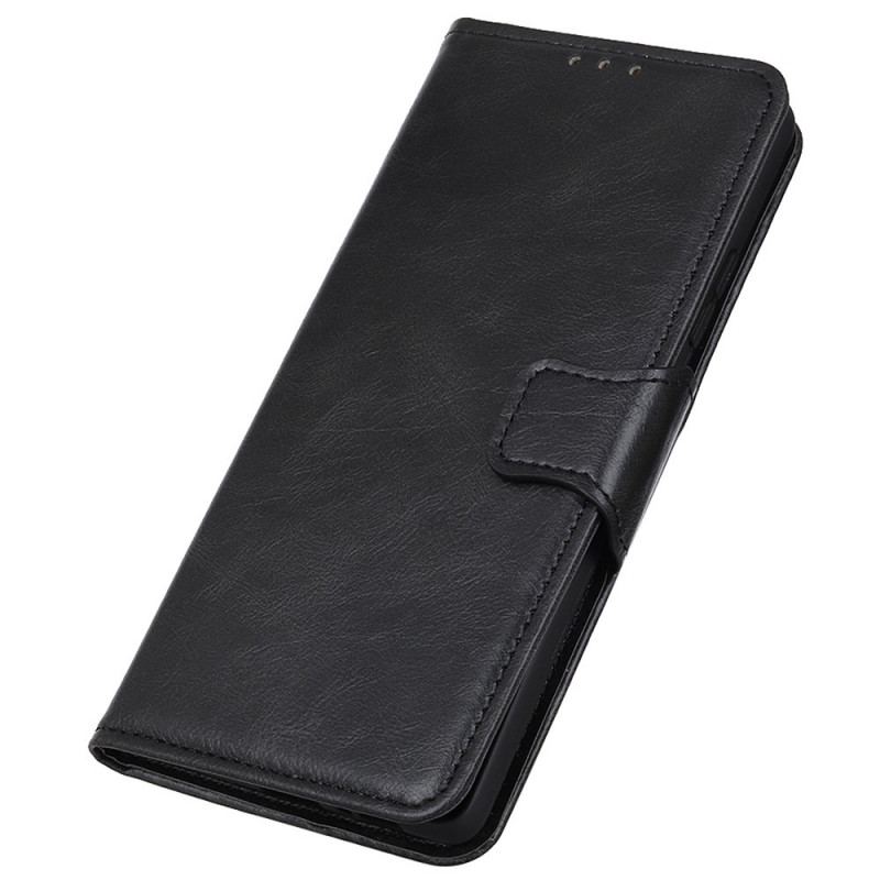 Flip Cover Samsung Galaxy A03 Core Vendbar Lås I Lædereffekt