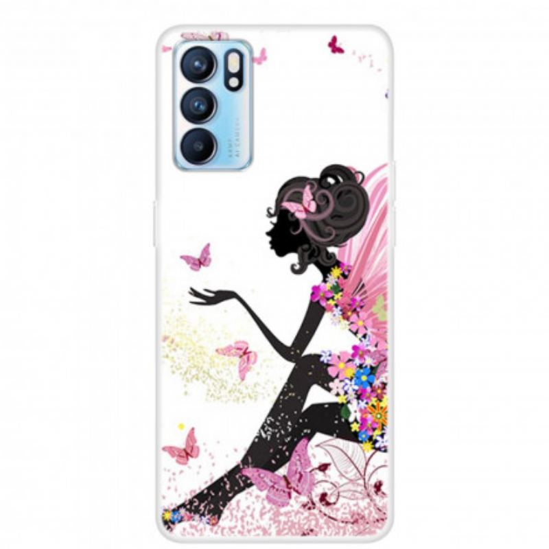 Cover Oppo Reno 6 5G Blomsterpige