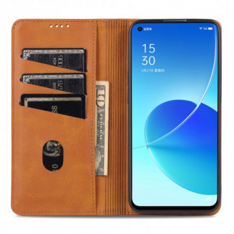 Cover Oppo Reno 6 5G Flip Cover Azns Læderstyling