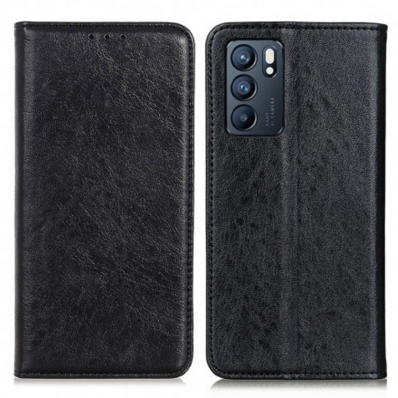 Cover Oppo Reno 6 5G Flip Cover Læder Tekstur