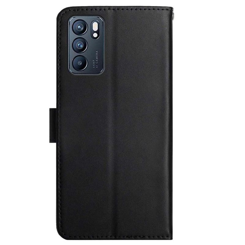 Flip Cover Oppo Reno 6 5G Ægte Nappa Læder
