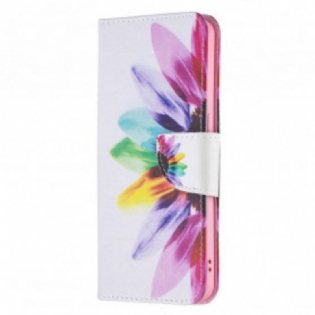 Flip Cover Oppo Reno 6 5G Akvarel Blomst