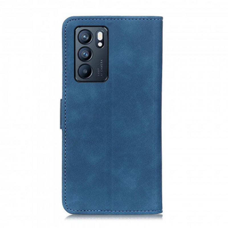 Flip Cover Oppo Reno 6 5G Khazneh Vintage Lædereffekt
