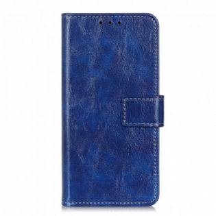 Flip Cover Oppo Reno 6 5G Skinnende Og Blottede Sømme
