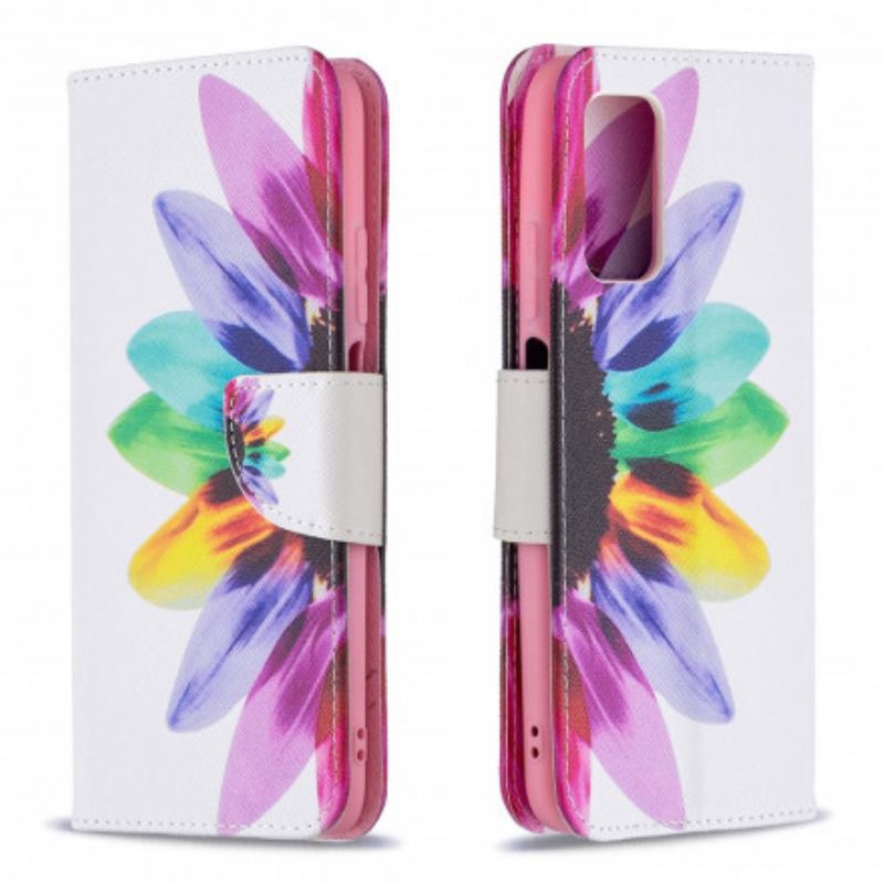 Flip Cover Poco M3 Akvarel Blomst