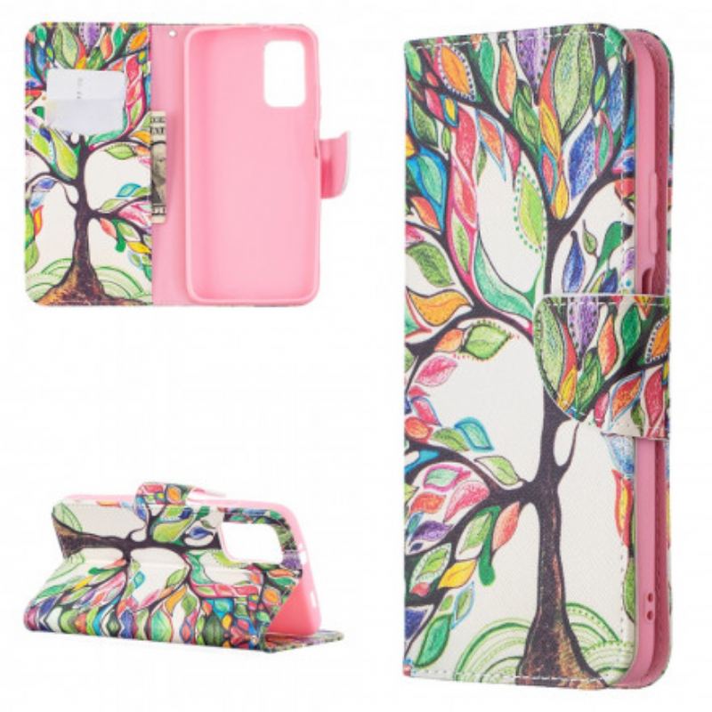 Flip Cover Poco M3 Farverigt Træ