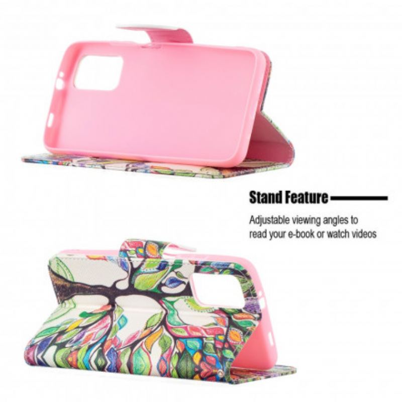 Flip Cover Poco M3 Farverigt Træ