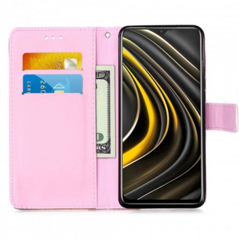 Flip Cover Poco M3 Med Snor Lanyard Panda Musings