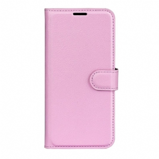 Flip Cover Realme GT2 Pro Klassisk Litchi Imiteret Læder