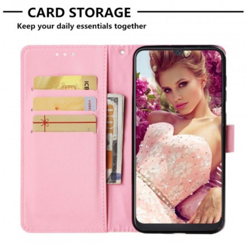 Flip Cover Samsung Galaxy A50 Akvarel Valmue