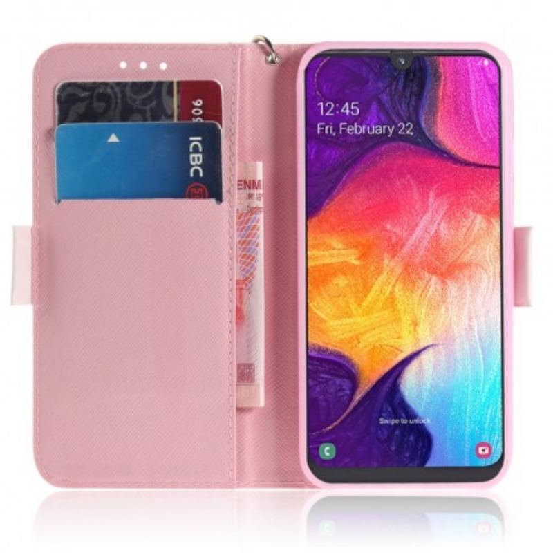 Flip Cover Samsung Galaxy A50 Med Snor Thong Hamstere