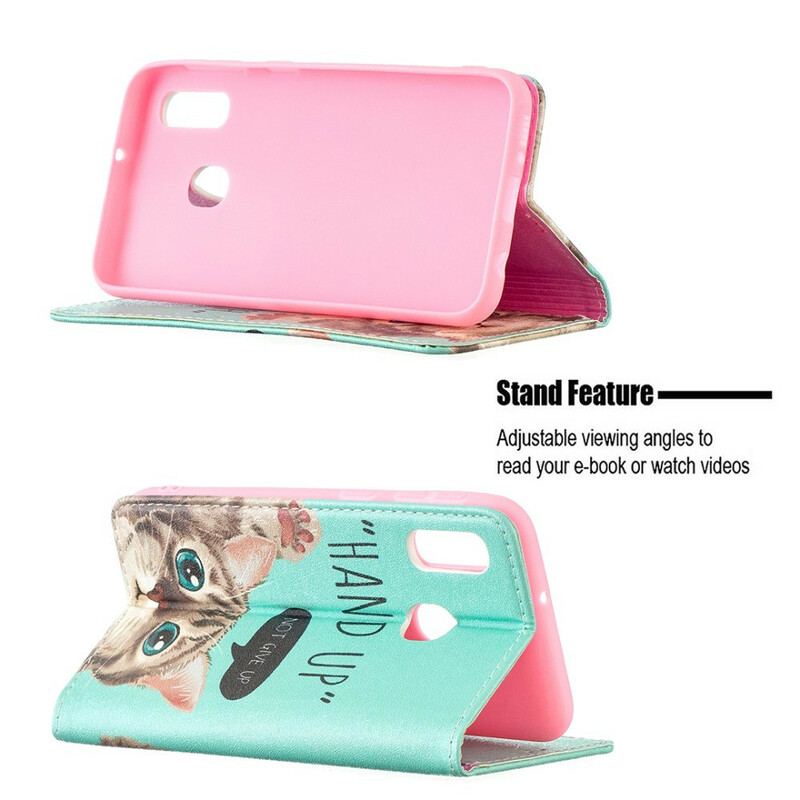 Cover Samsung Galaxy A20e Flip Cover Hånden Op