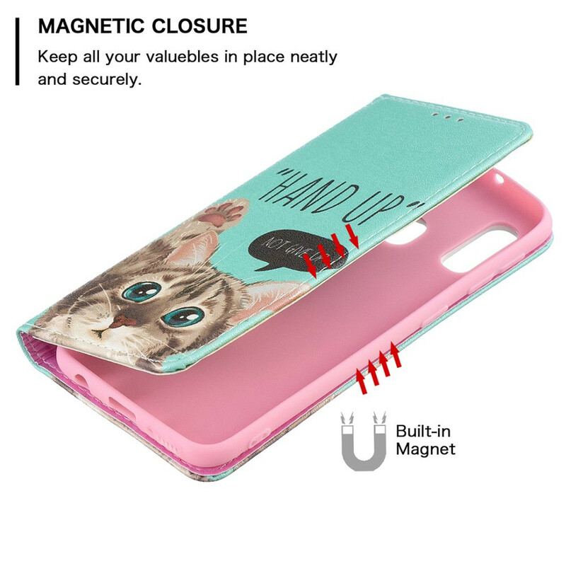 Cover Samsung Galaxy A20e Flip Cover Hånden Op