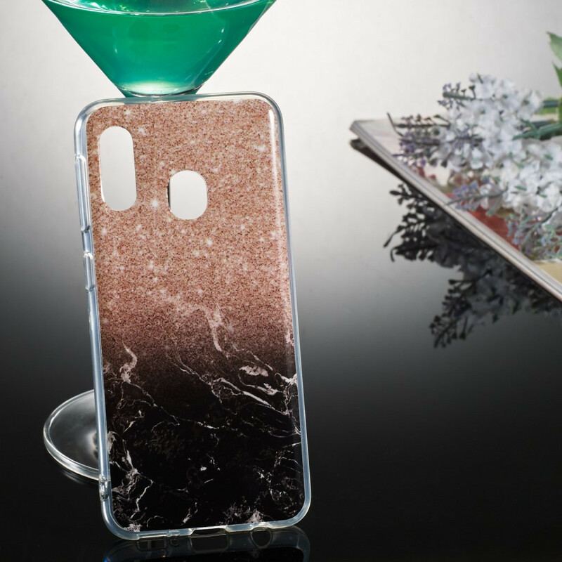 Cover Samsung Galaxy A20e Glitter Marmor