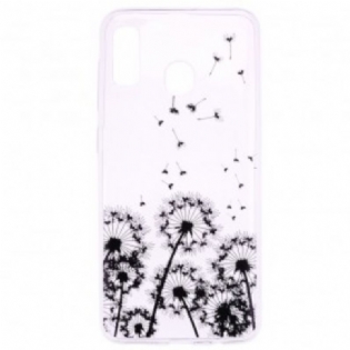 Cover Samsung Galaxy A20e Sømløse Sorte Mælkebøtter