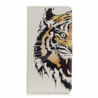 Flip Cover Samsung Galaxy A20e Hård Tiger