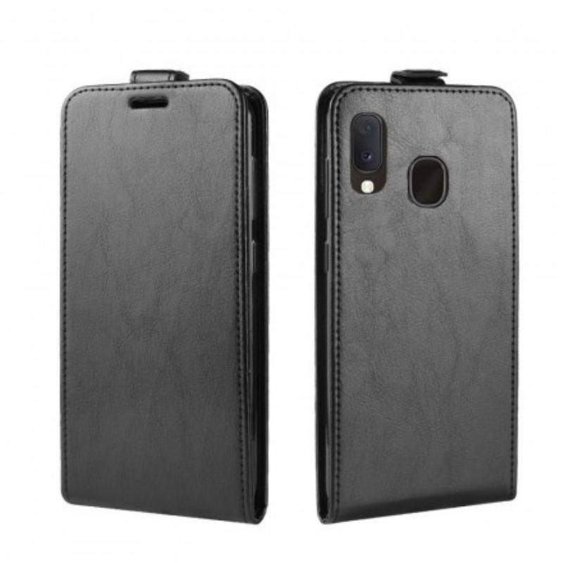 Flip Cover Samsung Galaxy A20e Læder Cover Foldende Lædereffekt