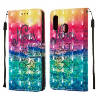 Flip Cover Samsung Galaxy A20e Stop Aldrig Med At Drømme