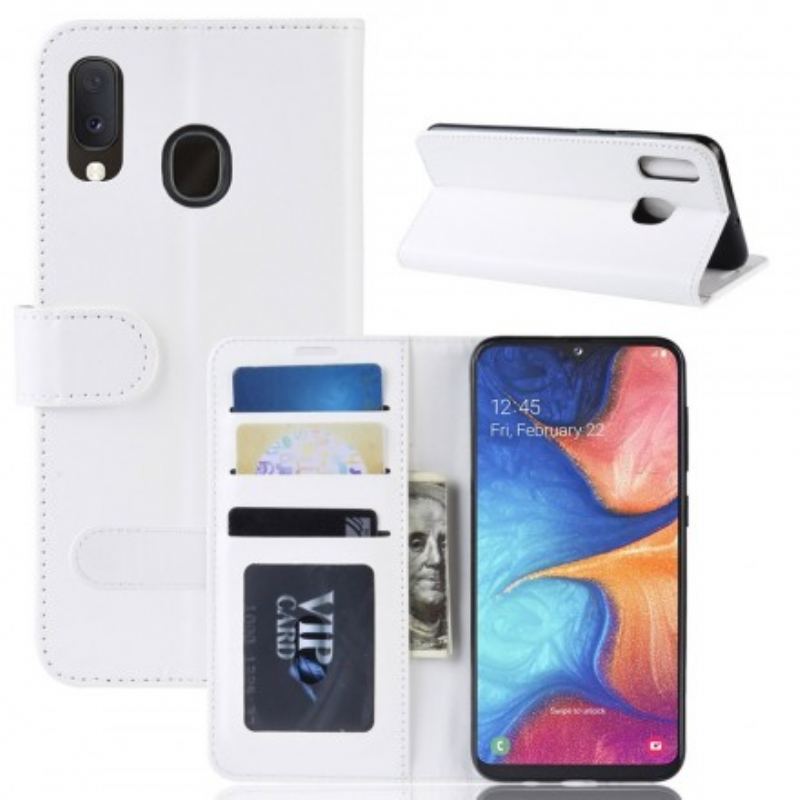Læder Cover Samsung Galaxy A20e Ultra Imiteret Læder