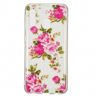 Mobilcover Samsung Galaxy A20e Fluorescerende Liberty-blomster