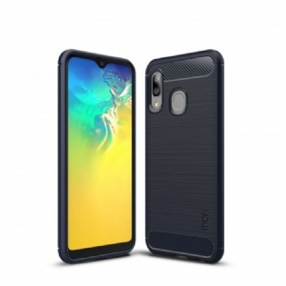 Mobilcover Samsung Galaxy A20e Mofi Børstet Kulfiber