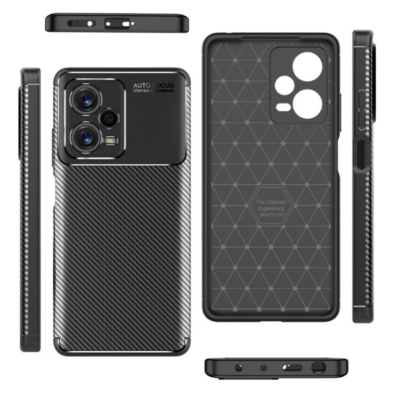 Cover Xiaomi Redmi Note 12 Pro Plus Fleksibel Kulfibertekstur