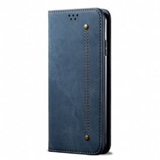 Cover Xiaomi Redmi Note 12 Pro Plus Flip Cover Denim Stof