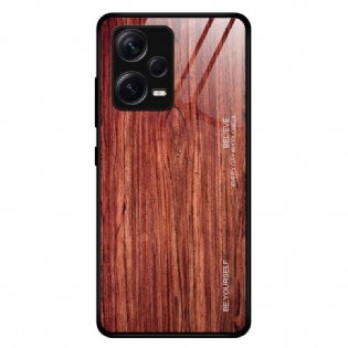 Cover Xiaomi Redmi Note 12 Pro Plus Trædesign Hærdet Glas