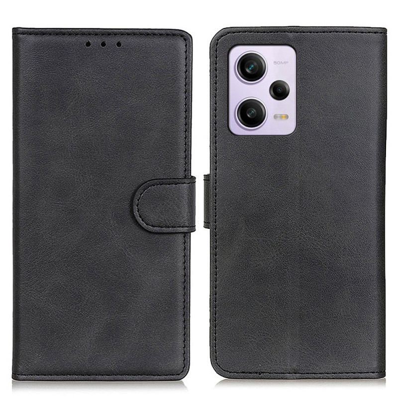 Flip Cover Poco X5 Pro 5G Mat Imiteret Læder