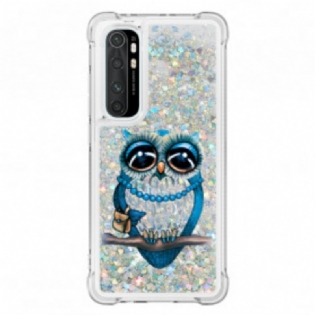 Cover Xiaomi Mi Note 10 Lite Miss Owl Pailletter