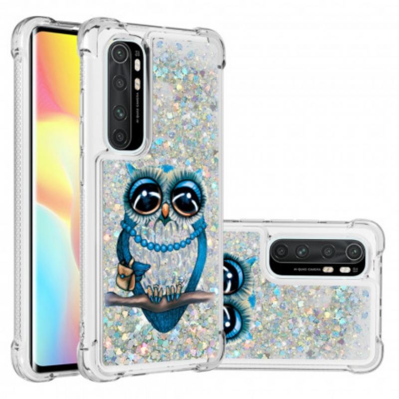 Cover Xiaomi Mi Note 10 Lite Miss Owl Pailletter