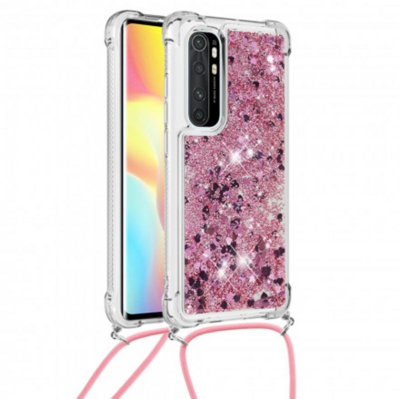 Cover Xiaomi Mi Note 10 Lite Pailletter Og Snøre