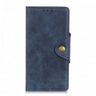 Flip Cover Xiaomi Mi Note 10 Lite Imiteret Læder Knap