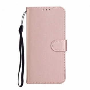 Flip Cover Xiaomi Mi Note 10 Lite Med Snor Solid Color Series Strappy