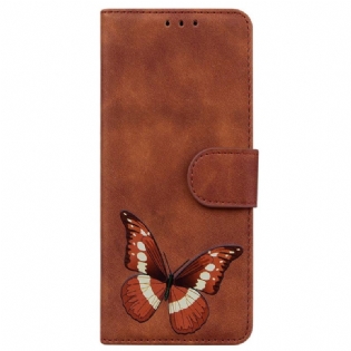Flip Cover OnePlus Nord 2T 5G Sommerfugle Mønster