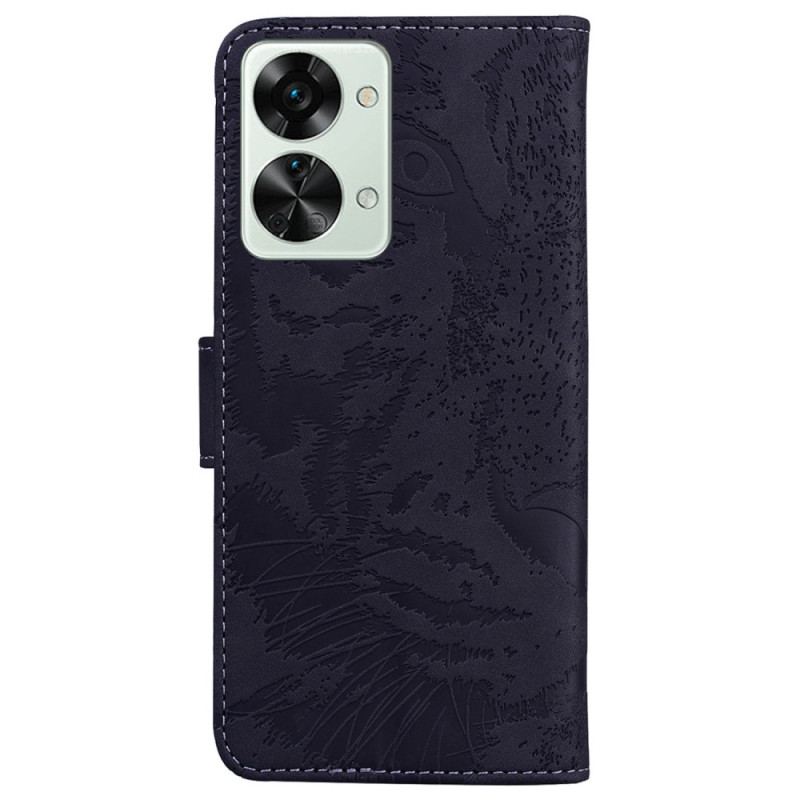Flip Cover OnePlus Nord 2T 5G Tiger Mønster