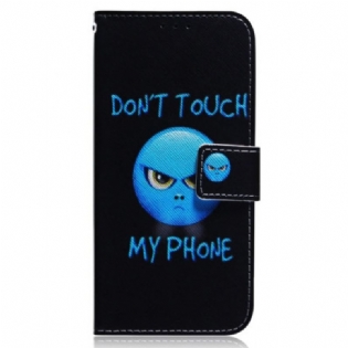 Læder Cover OnePlus Nord 2T 5G Med Snor Emoji Rør Ikke Ved Min Telefonsnor