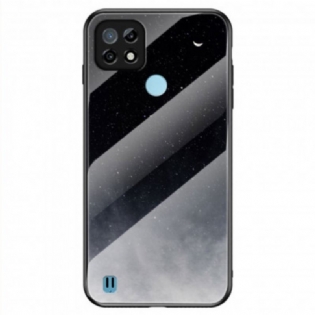 Cover Realme C21 Marmor Hærdet Glas