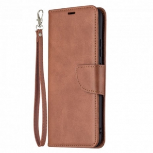 Flip Cover Realme C21 Læder Cover Glat Flap Skrå
