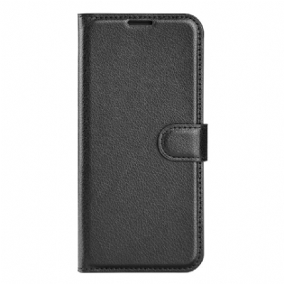 Flip Cover OnePlus Nord CE 2 Lite 5G Klassisk Litchi Imiteret Læder