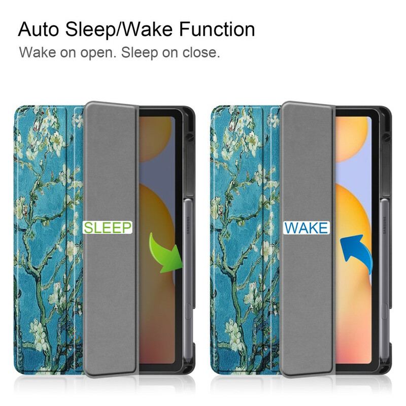 Cover Samsung Galaxy Tab S6 Lite Grene Blyantholder